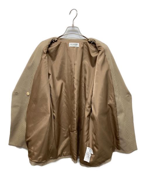 Lily Brown（リリーブラウン）Lily Brown (リリーブラウン) ビジューオーバージャケット ブラウン サイズ:Freeの古着・服飾アイテム