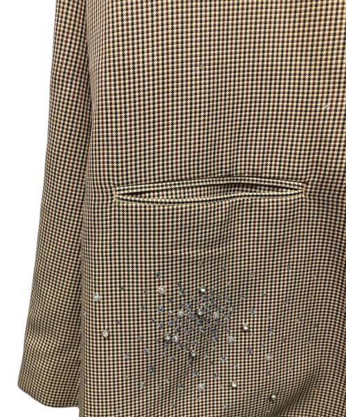 Lily Brown（リリーブラウン）Lily Brown (リリーブラウン) ビジューオーバージャケット ブラウン サイズ:Freeの古着・服飾アイテム