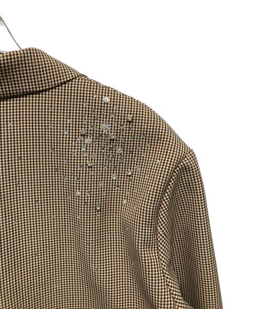 Lily Brown（リリーブラウン）Lily Brown (リリーブラウン) ビジューオーバージャケット ブラウン サイズ:Freeの古着・服飾アイテム