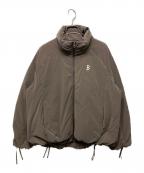 MLBエムエルビー）の古着「Crop Basic Curve Padding CLE」｜ブラウン