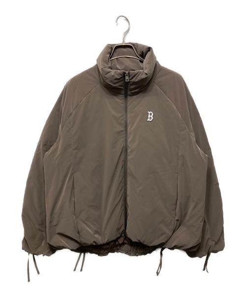 MLB（エムエルビー）MLB (エムエルビー) Crop Basic Curve Padding CLE ブラウン サイズ:Sの古着・服飾アイテム