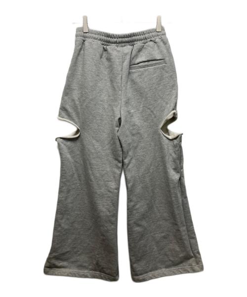 JOSE MOON（ジョゼムーン）JOSE MOON (ジョゼムーン) SLIT SWEAT PANTS with PEARL グレー サイズ:36の古着・服飾アイテム