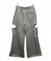 JOSE MOON (ジョゼムーン) SLIT SWEAT PANTS with PEARL グレー サイズ:36：10000円