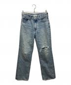 CLANEクラネ）の古着「CRASH DENIM PANTS」｜インディゴ