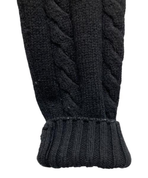 maison kitsune（メゾンキツネ）MAISON KITSUNE (メゾンキツネ) カシミヤ混バイカラー ケーブルニット ネイビー サイズ:SIZE Sの古着・服飾アイテム