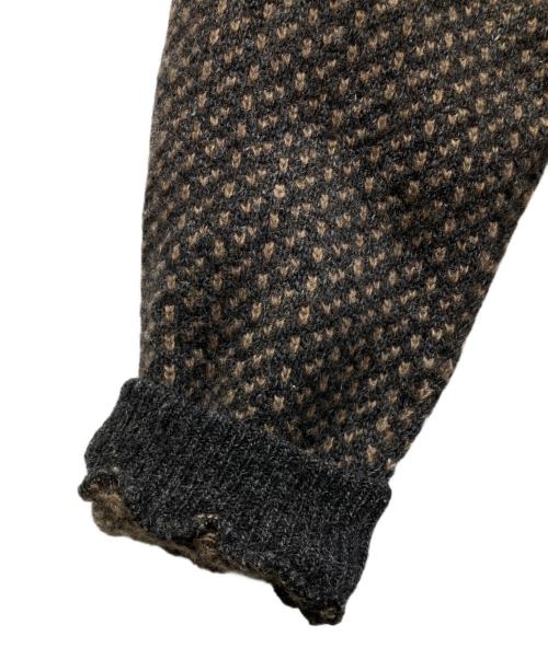 L.L.Bean（エルエルビーン）L.L.Bean (エルエルビーン) 80s バーズアイニット ブラウン サイズ:SIZE Lの古着・服飾アイテム