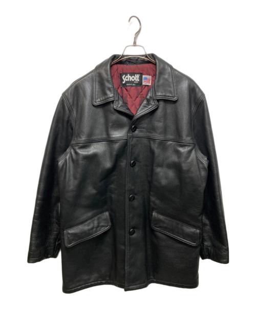 Schott（ショット）Schott (ショット) レザーカーコート ブラック サイズ:SIZE 42の古着・服飾アイテム