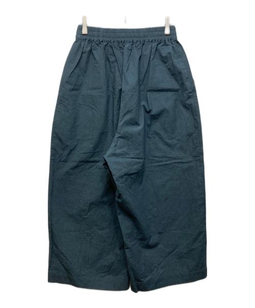 ECOLE DE CURIOSITES（エコール ド キュリオジテ）ECOLE DE CURIOSITES (エコール ド キュリオジテ) ワイドクロップドパンツ ブルーグレ- サイズ:Mの古着・服飾アイテム