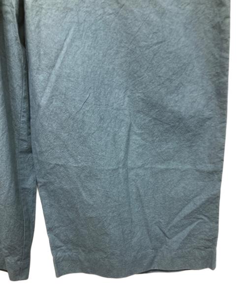 ECOLE DE CURIOSITES（エコール ド キュリオジテ）ECOLE DE CURIOSITES (エコール ド キュリオジテ) ワイドクロップドパンツ ブルーグレ- サイズ:Mの古着・服飾アイテム