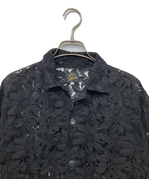 Needles（ニードルズ）Needles (ニードルズ) Cabana Shirt - C/PE/R Lace Cloth / Flower ブラック サイズ:Sの古着・服飾アイテム