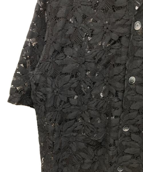 Needles（ニードルズ）Needles (ニードルズ) Cabana Shirt - C/PE/R Lace Cloth / Flower ブラック サイズ:Sの古着・服飾アイテム
