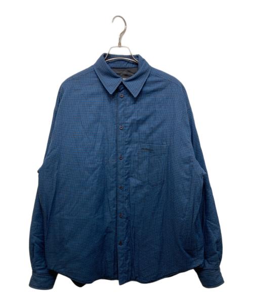 BALENCIAGA（バレンシアガ）BALENCIAGA (バレンシアガ) 中綿シャツジャケット ブルー サイズ:37の古着・服飾アイテム
