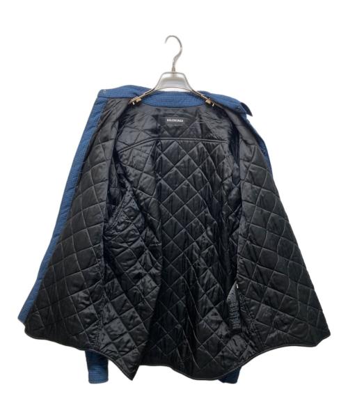 BALENCIAGA（バレンシアガ）BALENCIAGA (バレンシアガ) 中綿シャツジャケット ブルー サイズ:37の古着・服飾アイテム