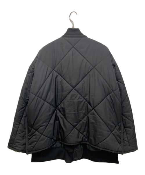 UN3D.（アンスリード）UN3D. (アンスリード) レイヤードキルティングブルゾン ブラック サイズ:36の古着・服飾アイテム