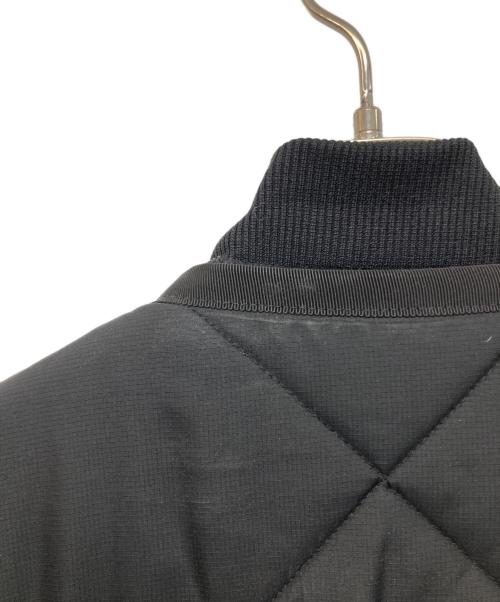 UN3D.（アンスリード）UN3D. (アンスリード) レイヤードキルティングブルゾン ブラック サイズ:36の古着・服飾アイテム