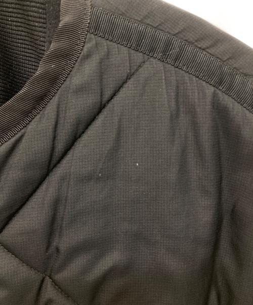 UN3D.（アンスリード）UN3D. (アンスリード) レイヤードキルティングブルゾン ブラック サイズ:36の古着・服飾アイテム