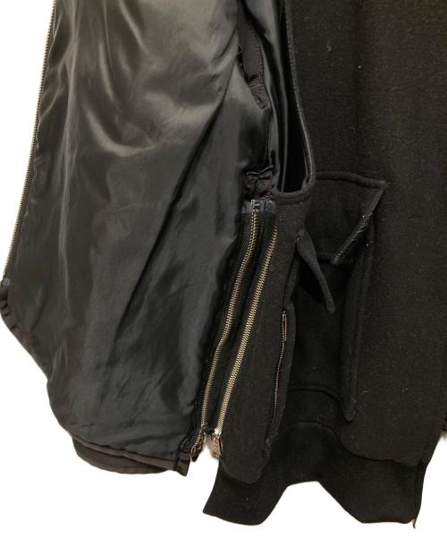 UN3D.（アンスリード）UN3D. (アンスリード) レイヤードキルティングブルゾン ブラック サイズ:36の古着・服飾アイテム