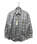 FUJIフジ）の古着「WOOL CHECK STANDARD SHIRT」｜ライトブルー