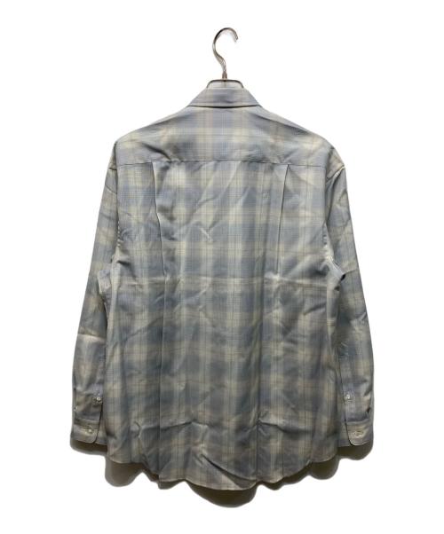 FUJI（フジ）FUJI (フジ) WOOL CHECK STANDARD SHIRT ライトブルー サイズ:SIZE 4 未使用品の古着・服飾アイテム