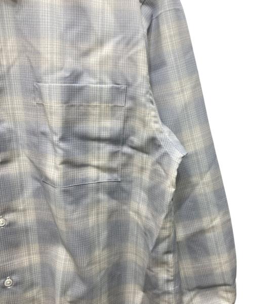 FUJI（フジ）FUJI (フジ) WOOL CHECK STANDARD SHIRT ライトブルー サイズ:SIZE 4 未使用品の古着・服飾アイテム