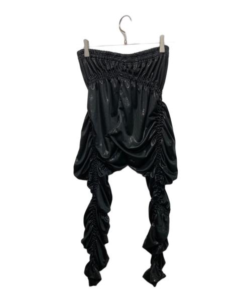 ISSEY MIYAKE（イッセイミヤケ）ISSEY MIYAKE (イッセイミヤケ) シャーリングデザインパンツ ブラック サイズ:2の古着・服飾アイテム