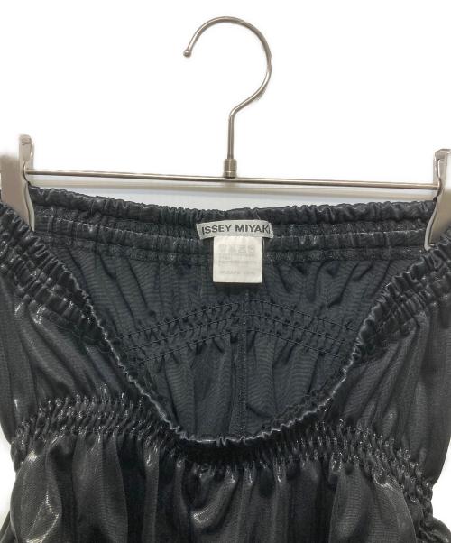 ISSEY MIYAKE（イッセイミヤケ）ISSEY MIYAKE (イッセイミヤケ) シャーリングデザインパンツ ブラック サイズ:2の古着・服飾アイテム