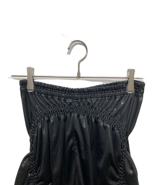 ISSEY MIYAKE（イッセイミヤケ）ISSEY MIYAKE (イッセイミヤケ) シャーリングデザインパンツ ブラック サイズ:2の古着・服飾アイテム