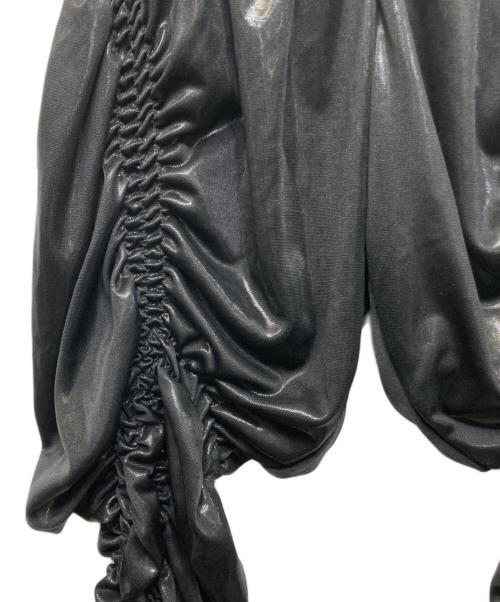 ISSEY MIYAKE（イッセイミヤケ）ISSEY MIYAKE (イッセイミヤケ) シャーリングデザインパンツ ブラック サイズ:2の古着・服飾アイテム