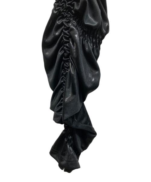 ISSEY MIYAKE（イッセイミヤケ）ISSEY MIYAKE (イッセイミヤケ) シャーリングデザインパンツ ブラック サイズ:2の古着・服飾アイテム