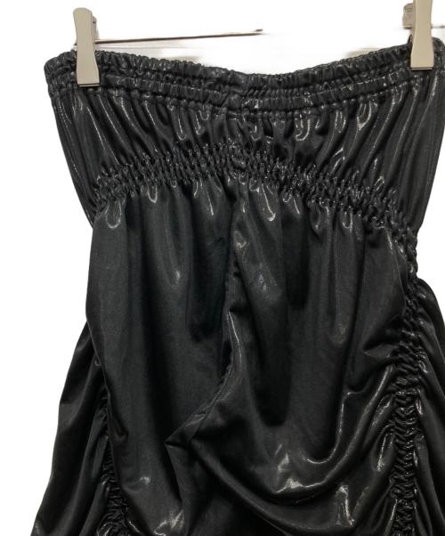 ISSEY MIYAKE（イッセイミヤケ）ISSEY MIYAKE (イッセイミヤケ) シャーリングデザインパンツ ブラック サイズ:2の古着・服飾アイテム