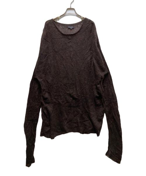 GUCCI（グッチ）GUCCI (グッチ) モヘア×ウール オーバーサイズニットワンピース ブラウン サイズ:Mの古着・服飾アイテム