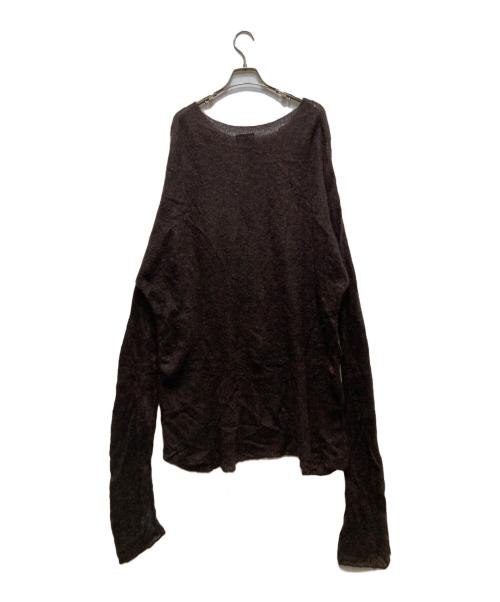 GUCCI（グッチ）GUCCI (グッチ) モヘア×ウール オーバーサイズニットワンピース ブラウン サイズ:Mの古着・服飾アイテム