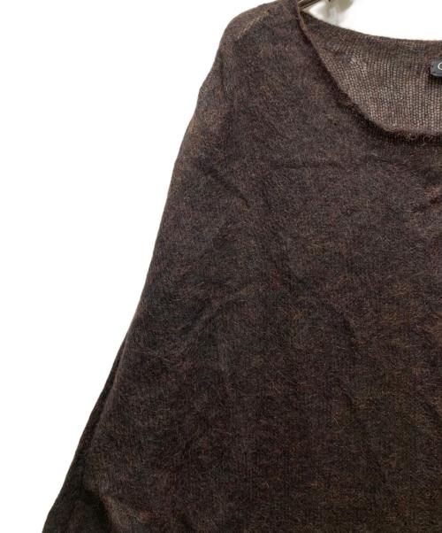 GUCCI（グッチ）GUCCI (グッチ) モヘア×ウール オーバーサイズニットワンピース ブラウン サイズ:Mの古着・服飾アイテム