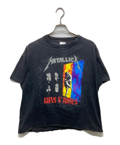 90’S Metallica Guns N' Roses（メタリカ ガンズアンドローゼス）90’S Metallica Guns N' Roses (メタリカ ガンズアンドローゼス) 1992ツアー バンドTシャツ ブラック サイズ:XLの古着・服飾アイテム
