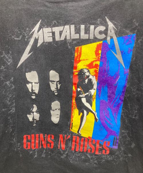 90’S Metallica Guns N' Roses（メタリカ ガンズアンドローゼス）90’S Metallica Guns N' Roses (メタリカ ガンズアンドローゼス) 1992ツアー バンドTシャツ ブラック サイズ:XLの古着・服飾アイテム