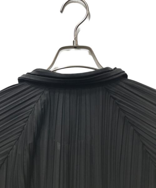PLEATS PLEASE（プリーツプリーズ）PLEATS PLEASE (プリーツプリーズ) プリーツロングコート ブラック サイズ:5の古着・服飾アイテム