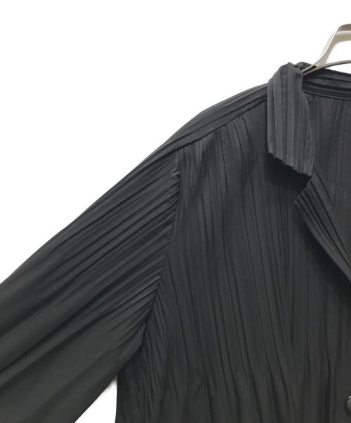 PLEATS PLEASE（プリーツプリーズ）PLEATS PLEASE (プリーツプリーズ) プリーツロングコート ブラック サイズ:5の古着・服飾アイテム