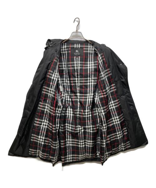 BURBERRY BLACK LABEL（バーバリーブラックレーベル）BURBERRY BLACK LABEL (バーバリーブラックレーベル) チェックライニング中綿トレンチコート ブラック サイズ:Mの古着・服飾アイテム