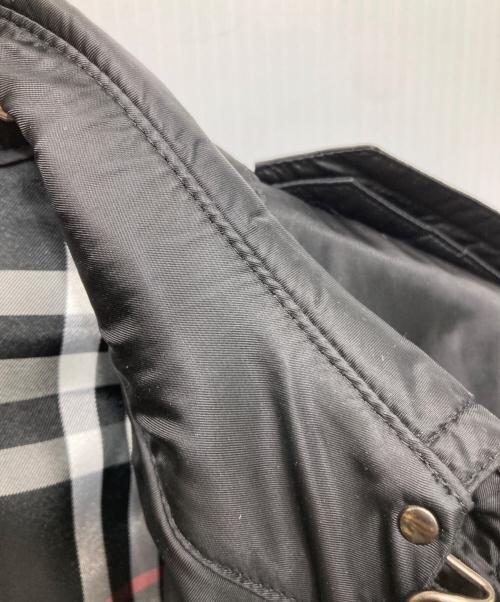 BURBERRY BLACK LABEL（バーバリーブラックレーベル）BURBERRY BLACK LABEL (バーバリーブラックレーベル) チェックライニング中綿トレンチコート ブラック サイズ:Mの古着・服飾アイテム
