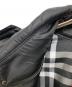 中古・古着 BURBERRY BLACK LABEL (バーバリーブラックレーベル) チェックライニング中綿トレンチコート ブラック サイズ:M：18000円