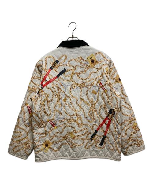 SUPREME（シュプリーム）SUPREME (シュプリーム) Chains Quilted jacket ホワイト サイズ:Lの古着・服飾アイテム