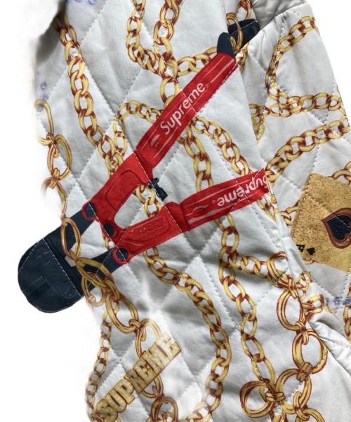SUPREME（シュプリーム）SUPREME (シュプリーム) Chains Quilted jacket ホワイト サイズ:Lの古着・服飾アイテム