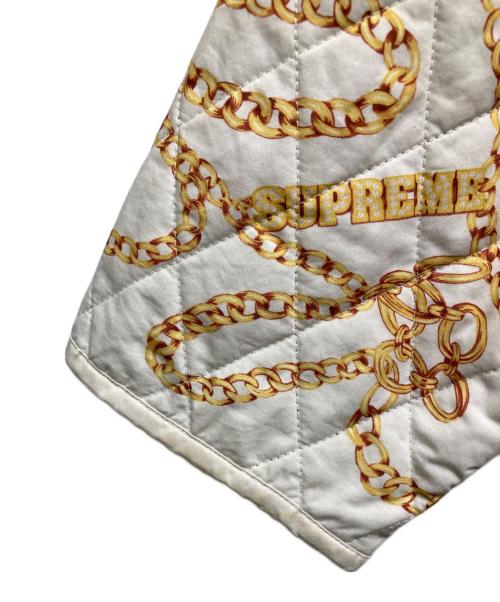 SUPREME（シュプリーム）SUPREME (シュプリーム) Chains Quilted jacket ホワイト サイズ:Lの古着・服飾アイテム