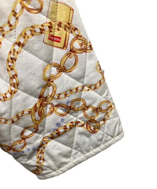 SUPREME（シュプリーム）SUPREME (シュプリーム) Chains Quilted jacket ホワイト サイズ:Lの古着・服飾アイテム