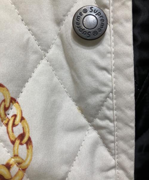 SUPREME（シュプリーム）SUPREME (シュプリーム) Chains Quilted jacket ホワイト サイズ:Lの古着・服飾アイテム