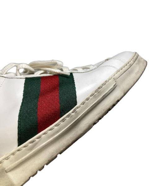 GUCCI（グッチ）GUCCI (グッチ) シェリーラインローカットスニーカー ホワイト サイズ:40の古着・服飾アイテム