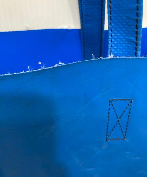 FREITAG（フライターグ）FREITAG (フライターグ) F90 DELGADO トートバッグ ブルー×ホワイトの古着・服飾アイテム