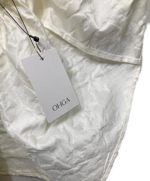 OHGA（オオガ）OHGA (オオガ) フラワージャガードブラウス ホワイト サイズ:FREE 未使用品の古着・服飾アイテム