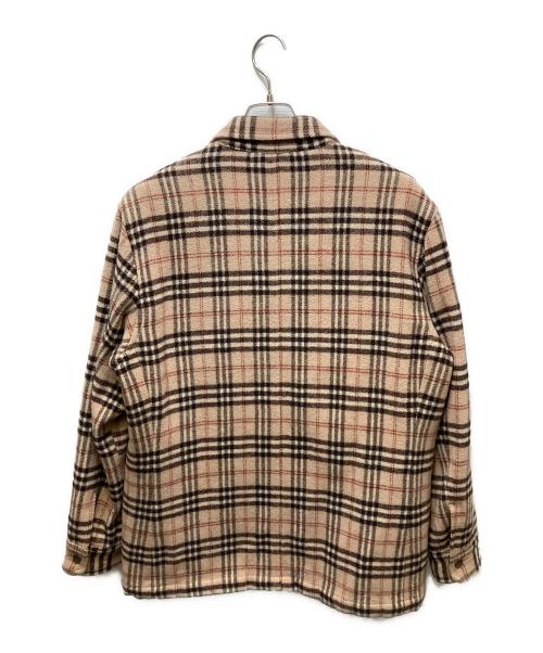 Willis&Geiger（ウィリスアンドガイガー）willis&geiger (ウィリスアンドガイガー) チェックシャツジャケット ベージュ サイズ:Lの古着・服飾アイテム
