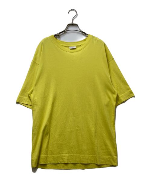 DRIES VAN NOTEN（ドリスヴァンノッテン）DRIES VAN NOTEN (ドリスヴァンノッテン) クルーネックTシャツ イエロー サイズ:Lの古着・服飾アイテム
